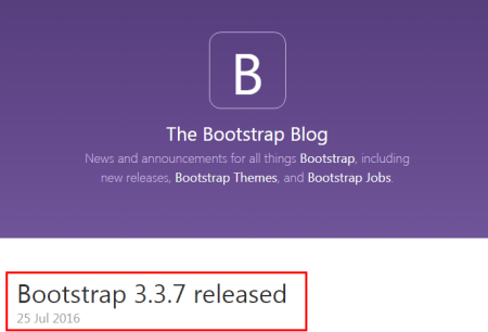 Bootstrap 3.3.7 released