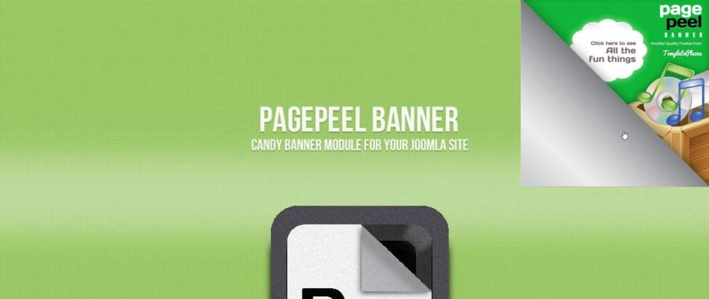Page Peel модуль для Joomla
