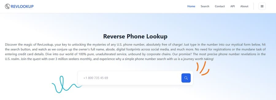 Reverse Phone Lookup - обратный поиск по телефону